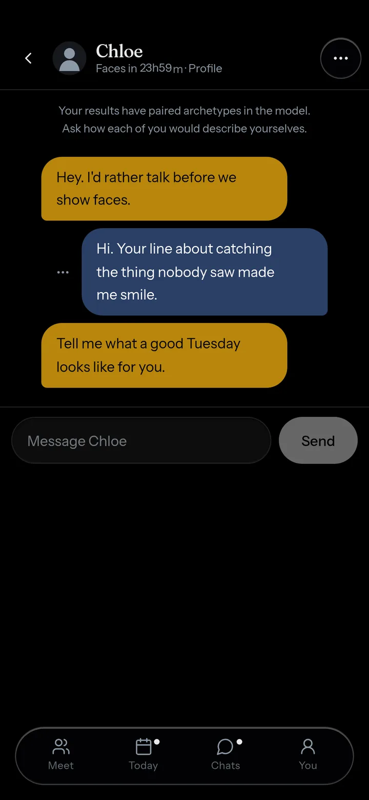 A calm chat after they say yes.